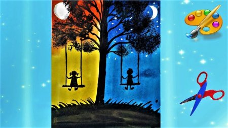 День и ночь рисунок