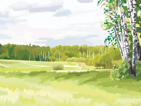 Природа рисунок для детей