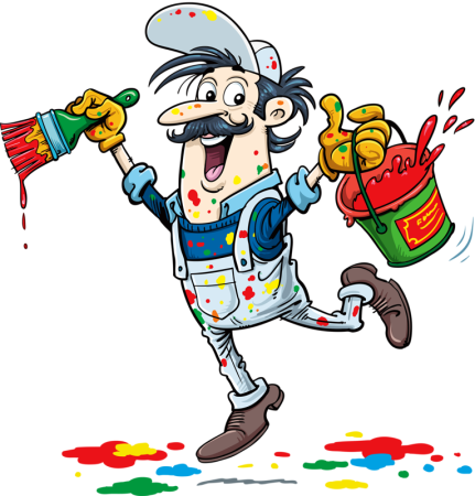 Маляр мультяшный