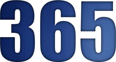 Цифра 365 для копилки