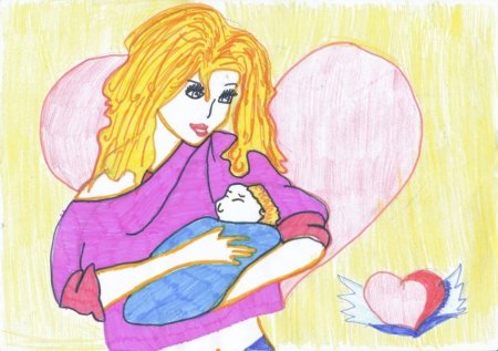 Рисунок ко Дню матери