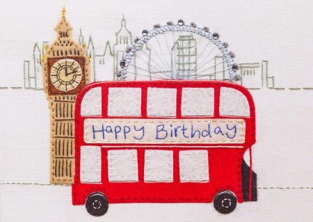 Открытка в британском стиле