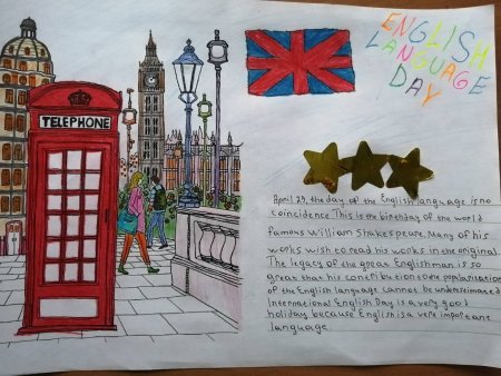 Плакат на неделю английского языка