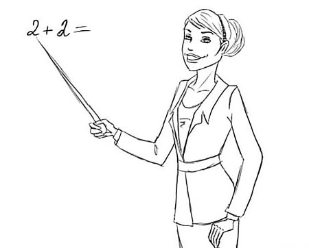 Нарисовать учителя