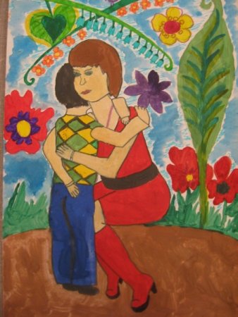 Рисунок ко Дню матери