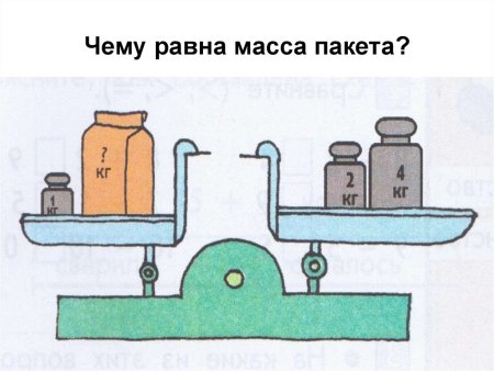 Задачи на измерение массы