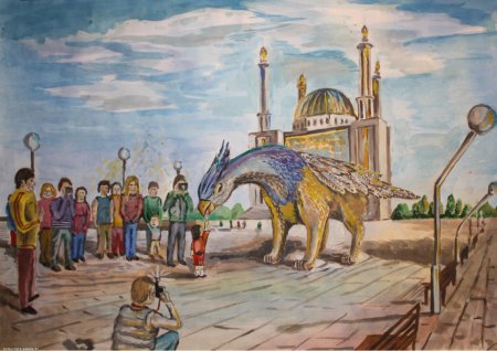 Казахстан рисунок