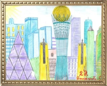 Детские рисунки ко Дню независимости