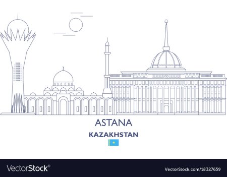 Достопримечательности Казахстана раскраска