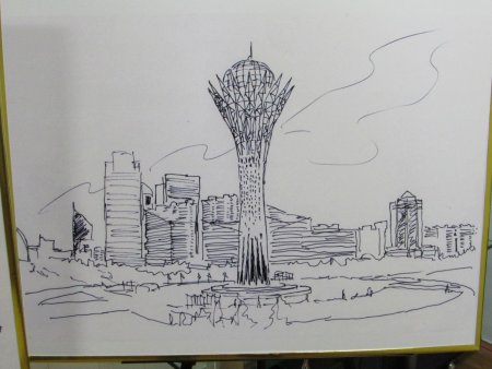 Байтерек рисунок