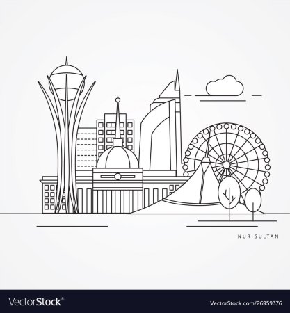 Раскраска Астана для детей