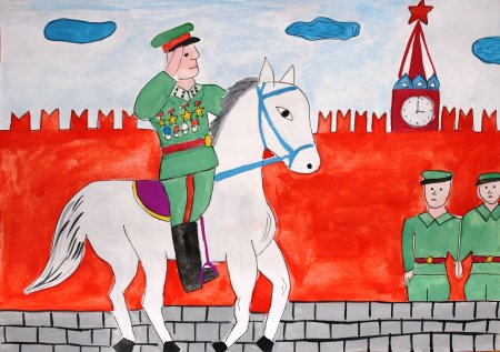 Парад Победы рисунок на конкурс