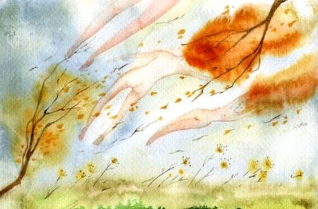 Виктория Кирдий рисунки осень