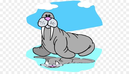 Морж мультипликационный