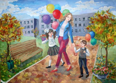 Рисунок на день учителя