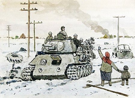 Рисунок ко Дню освобождения от фашистов