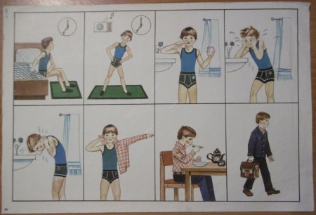 Плакат распорядок дня