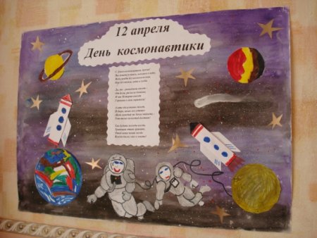 Плакат на космическую тему