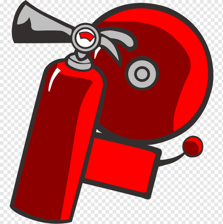 Раскраска огнетушитель тушит огонь