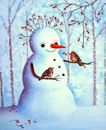 Рисунок на тему зима
