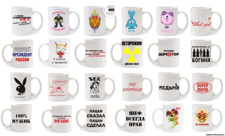 Печать на кружках надписи