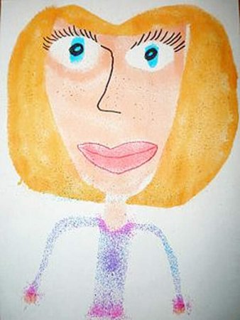 Портрет руками ребенка