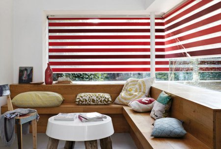 Шторы в горизонтальную полоску