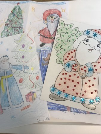 Рисование подарок деду Морозу