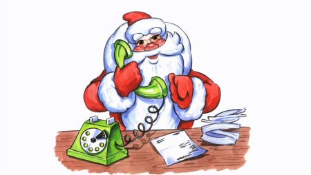 День рождения Деда Мороза рисунки детей