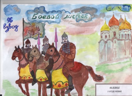 Воинская Слава России рисунки детей