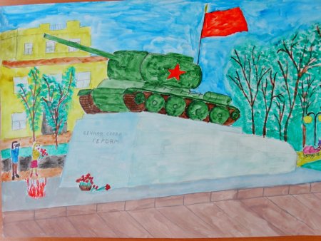 Картина в честь дня Победы для детей