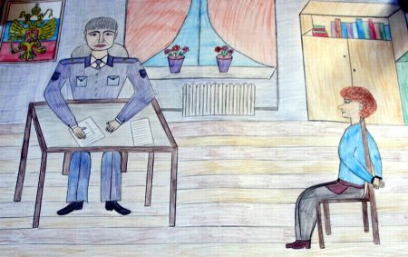 Рисунки ко Дню полиции детские