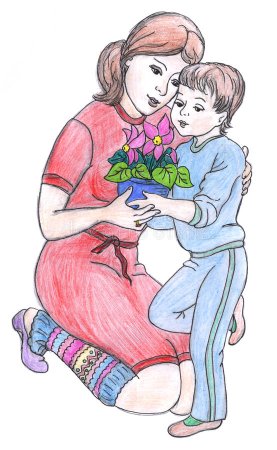 Рисунок на тему семья