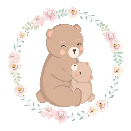 Мишка с мамой