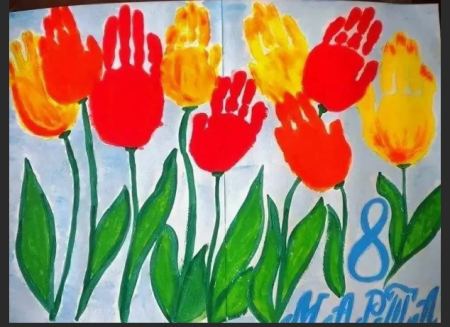 Рисование к 8 марта в детском саду