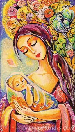 Иллюстрации материнство