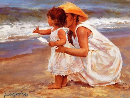 Картина мать и дочь