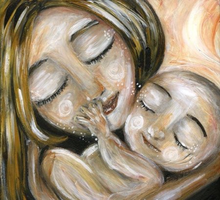 Картины Кэти Берггрен материнство