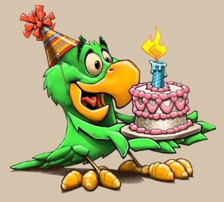 С днём рождения весёлые картинки