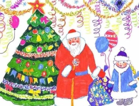 Новогодние раскраски дед Мороз