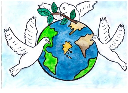 Рисунок на тему день земли