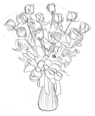 Раскраски цветы для детей 10 лет