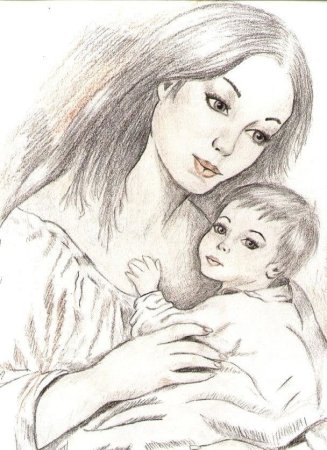 Рисунок ко Дню матери