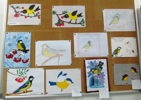 Детские работы Синичкин день интересные