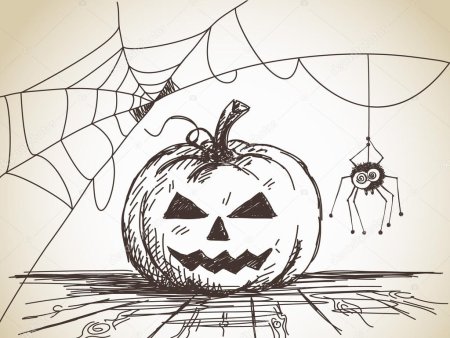 Картины карандашом Хэллоуин