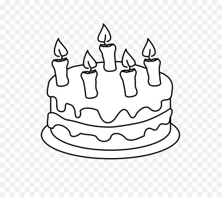 Тортик раскраска для детей