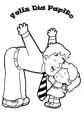 Папа раскраска для детей