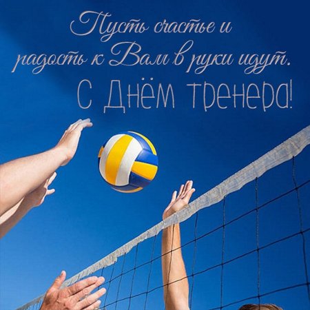 Открытки с днём тренера по волейболу
