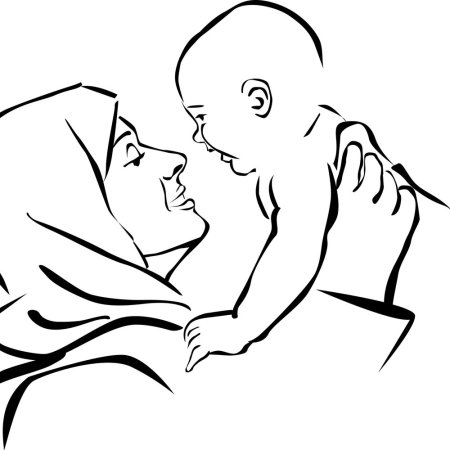 Рисунок на день матери для срисовки