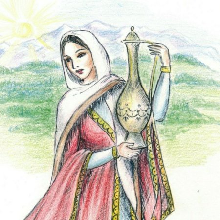 Дагестанская девушка с кувшином